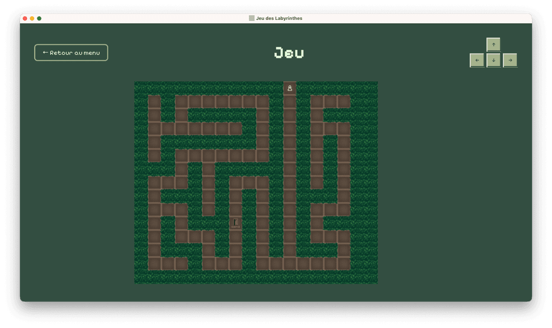 Screenshot representing Le Jeu des Labyrinthes